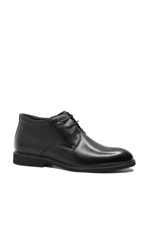 Ghete bărbați Otter Oxford, elegante, negre din piele naturală OTR650004N