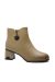 Botine damă Stephano cu toc bloc, apricot, din piele naturală KIVA611852APRICOT