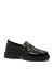 Pantofi loafer damă Pass Collection negri din lac cu detaliu croco OTR440001