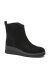 Ghete Pass Collection din piele întoarsă, negre, cu talpa wedge OTR850010