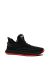 Sneakers Otter din material textil tricotat, negri cu detalii roșii OTR620016